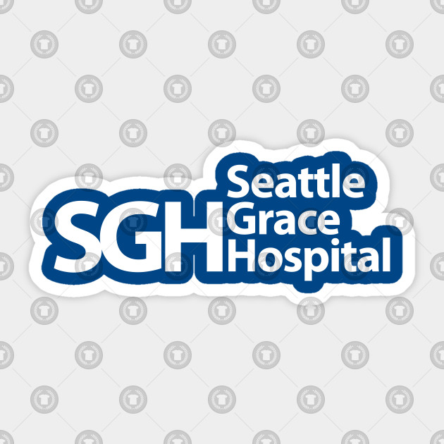 Seattle Grace Hospital Greys Anatomy Sticker TeePublic